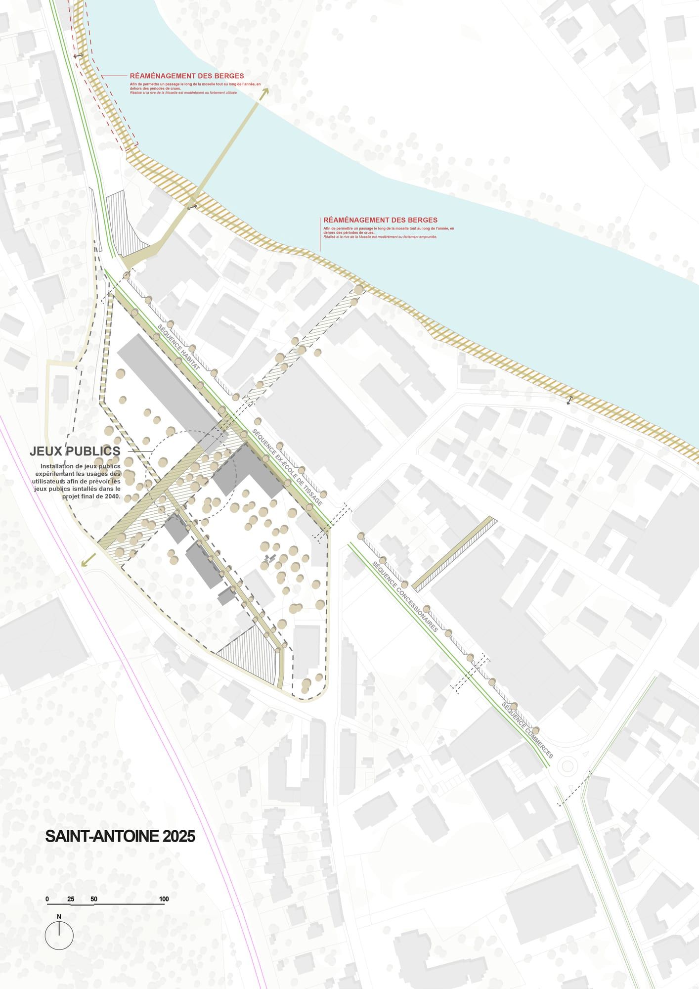 Projection du quartier Saint-Antoine à horizon 2025